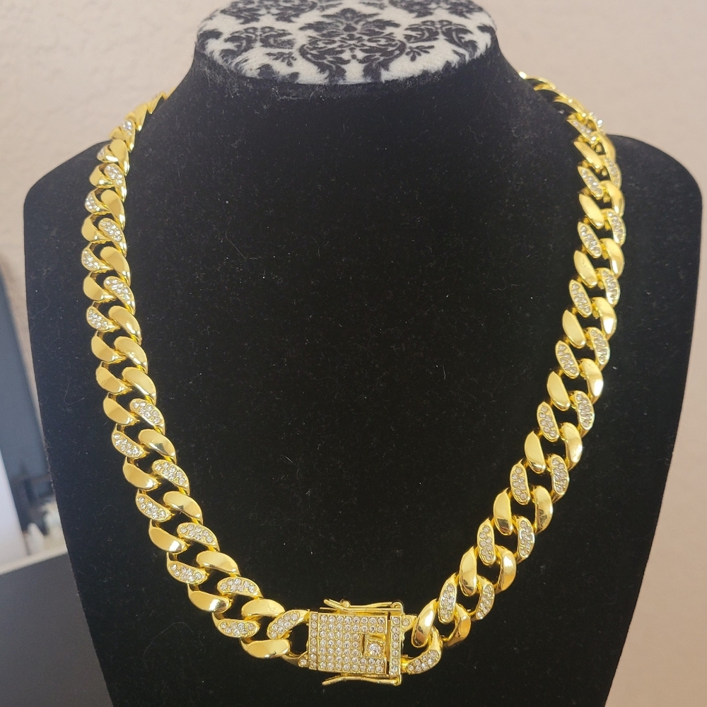 Italian gold plated necklace - Picture 2 of 2